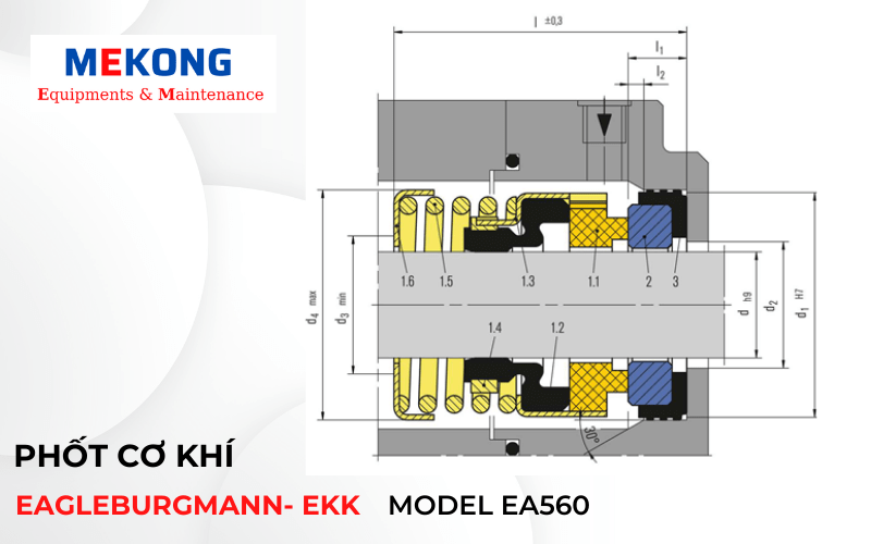 Phốt cơ khí EagleBurgmann- EKK, Model EA560